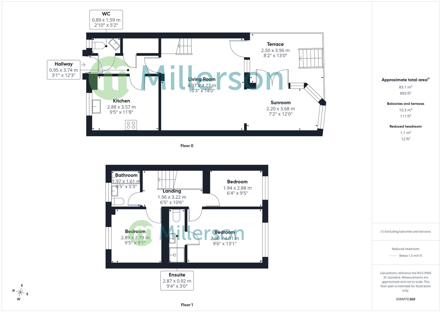 Floorplan for Strawberry Fields, Lanner, Redruth
