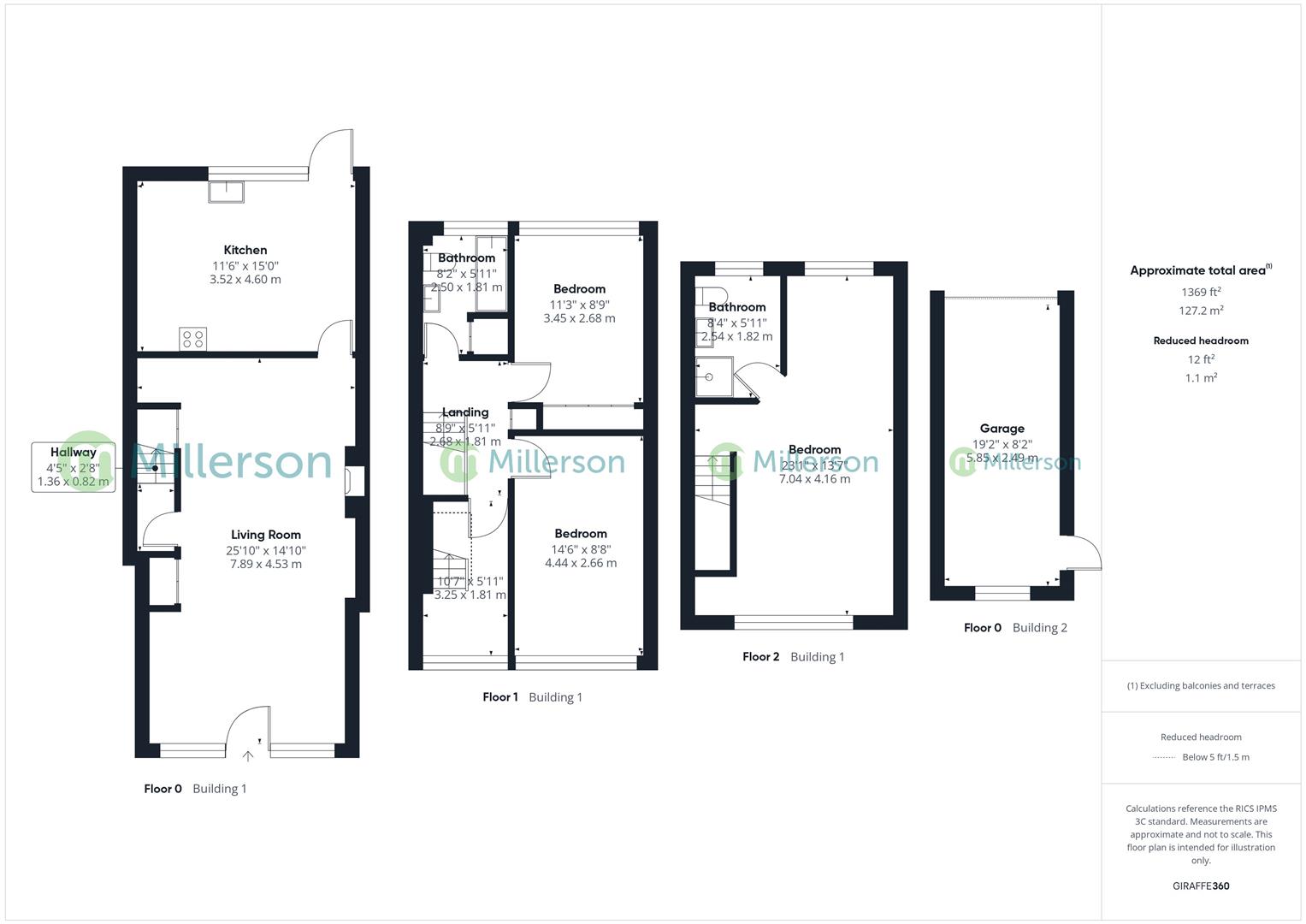 Floorplan for Higher Boskerris, Carbis Bay, St. Ives