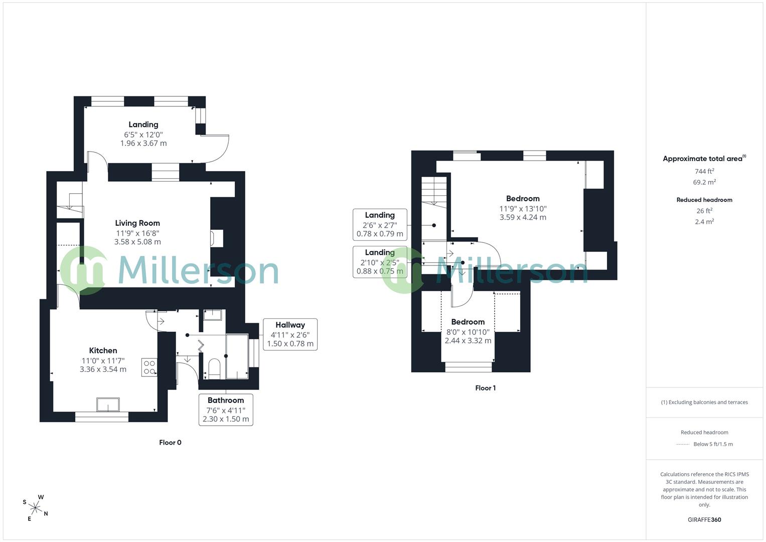 Floorplan for Marsh Lane, Hayle