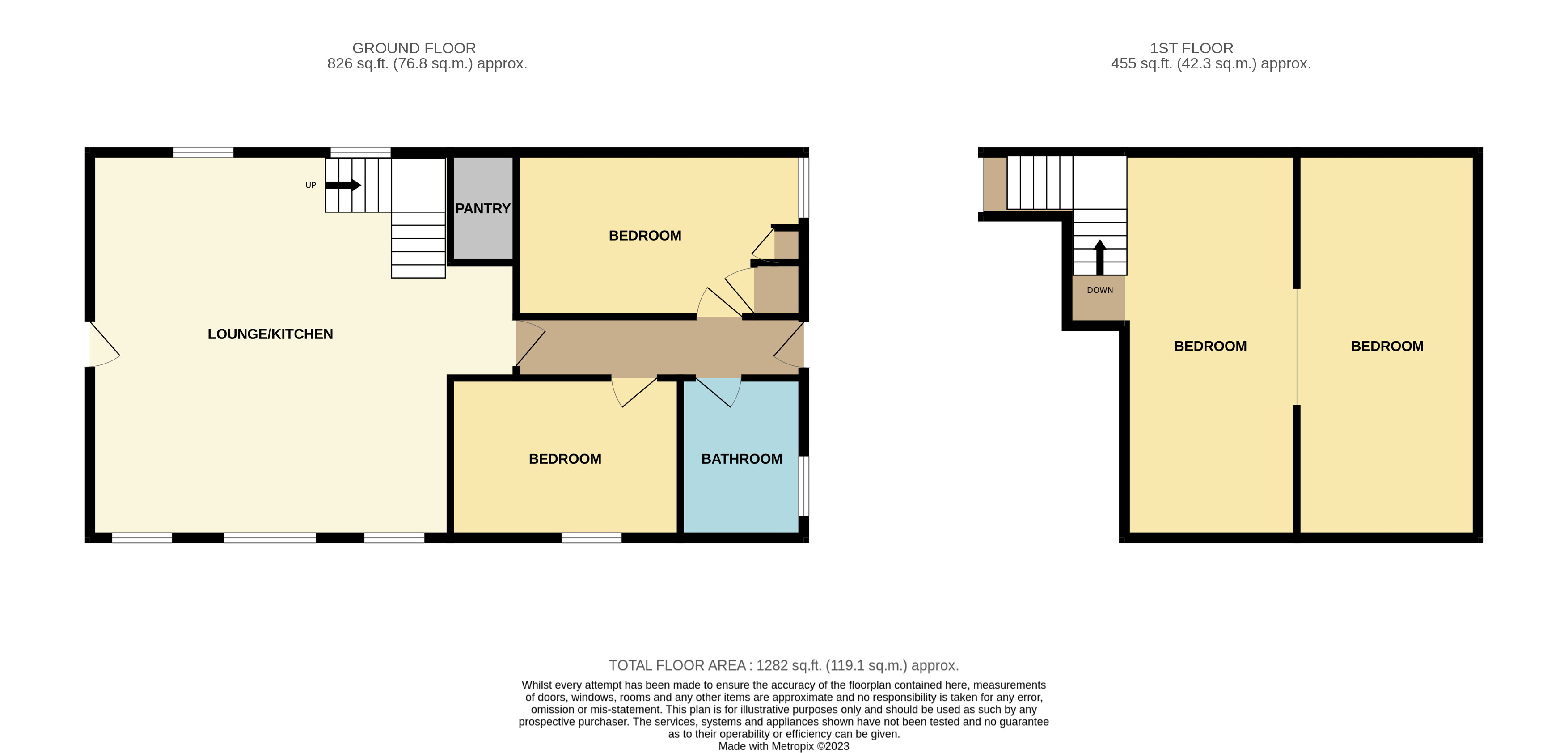 Floorplan for Nantmel, Rhayader, Powys