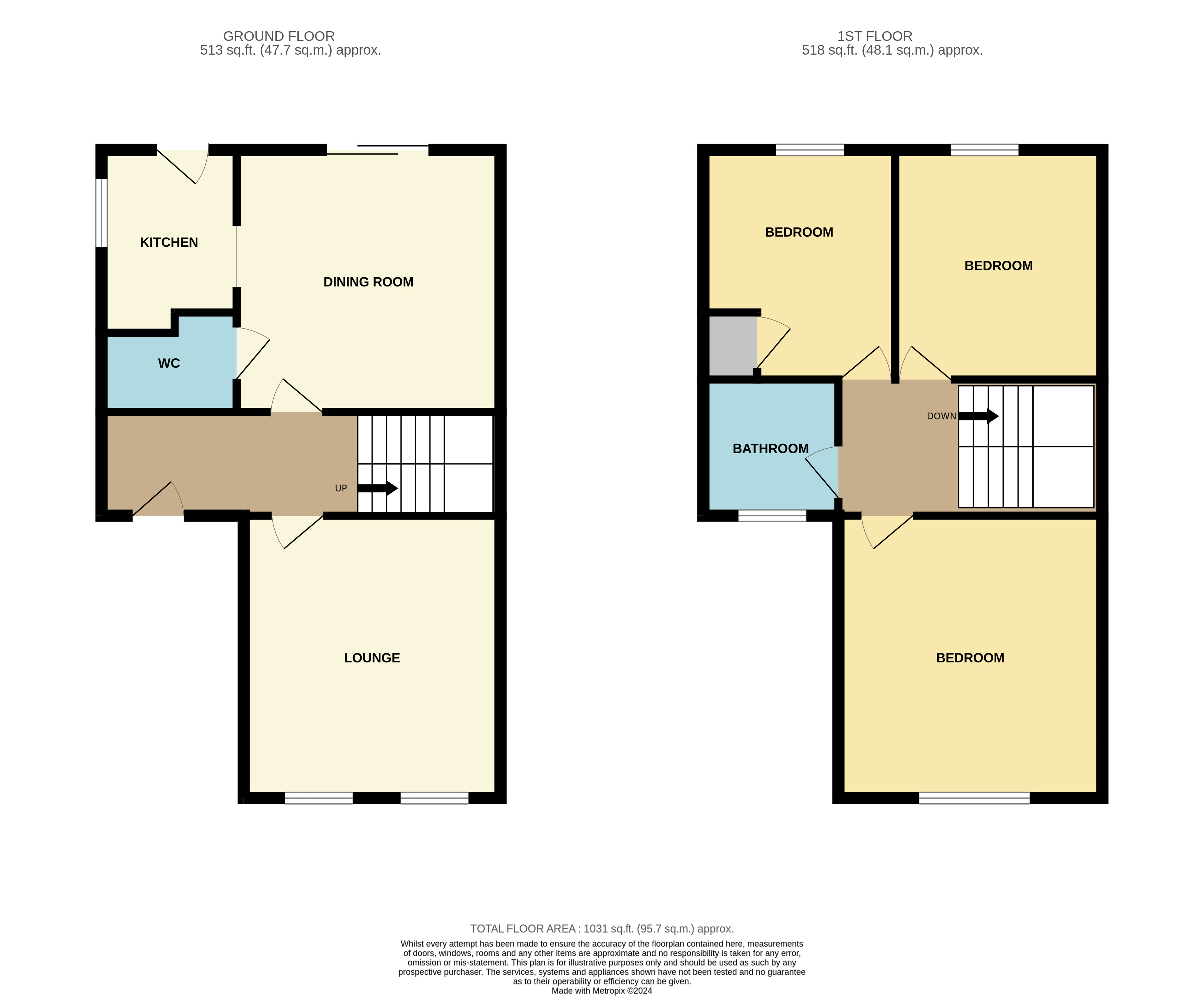Floorplan for Llandrindod Wells, Powys