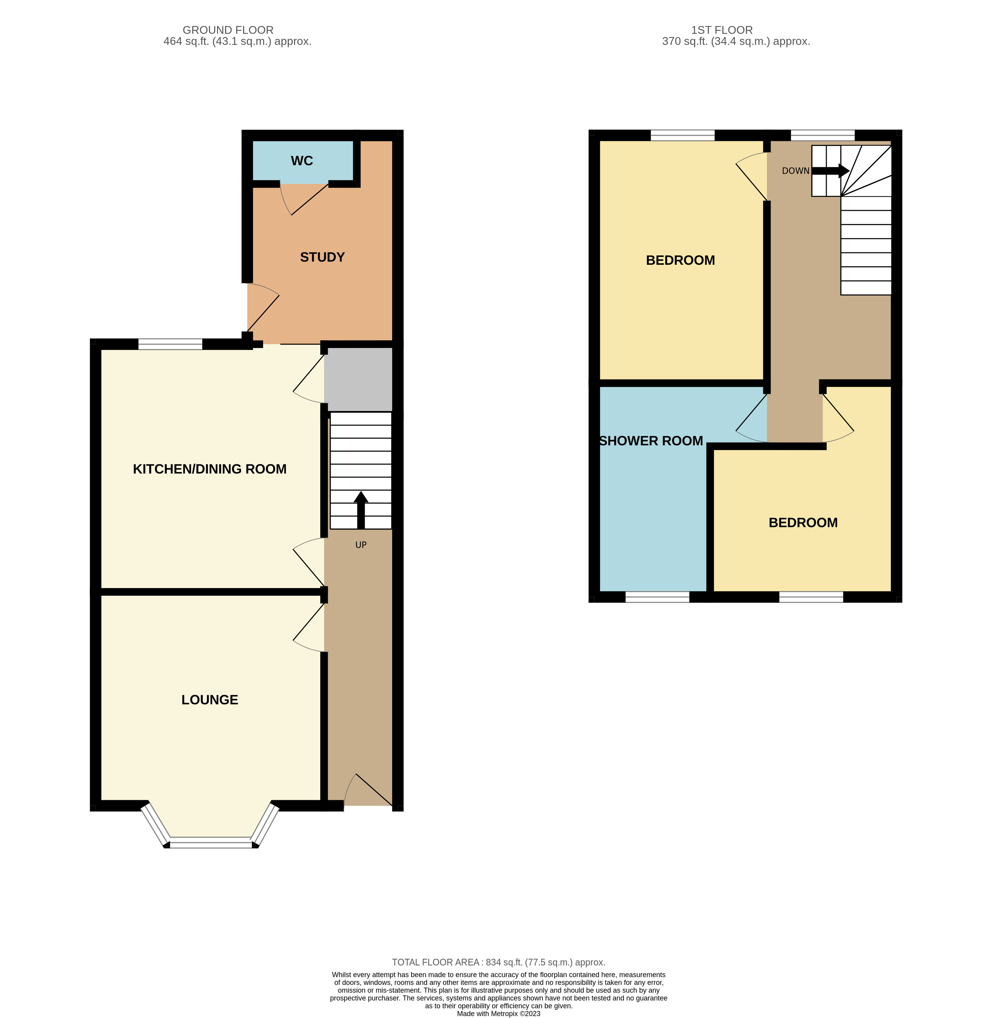 Floorplan for Tremont Road, Llandrindod Wells, Powys