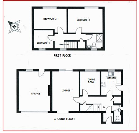 Floorplan for Cefnllys Lane, Llandrindod Wells