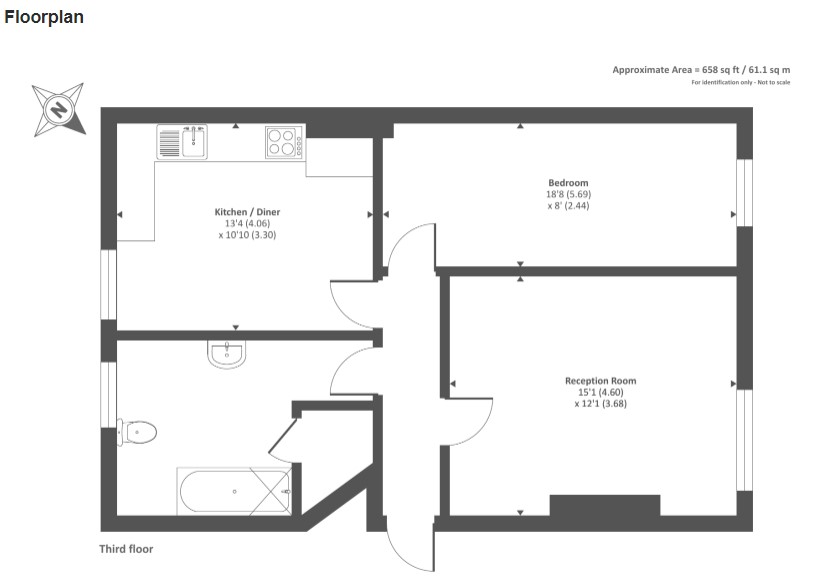Floorplan for Llandrindod Wells, Powys