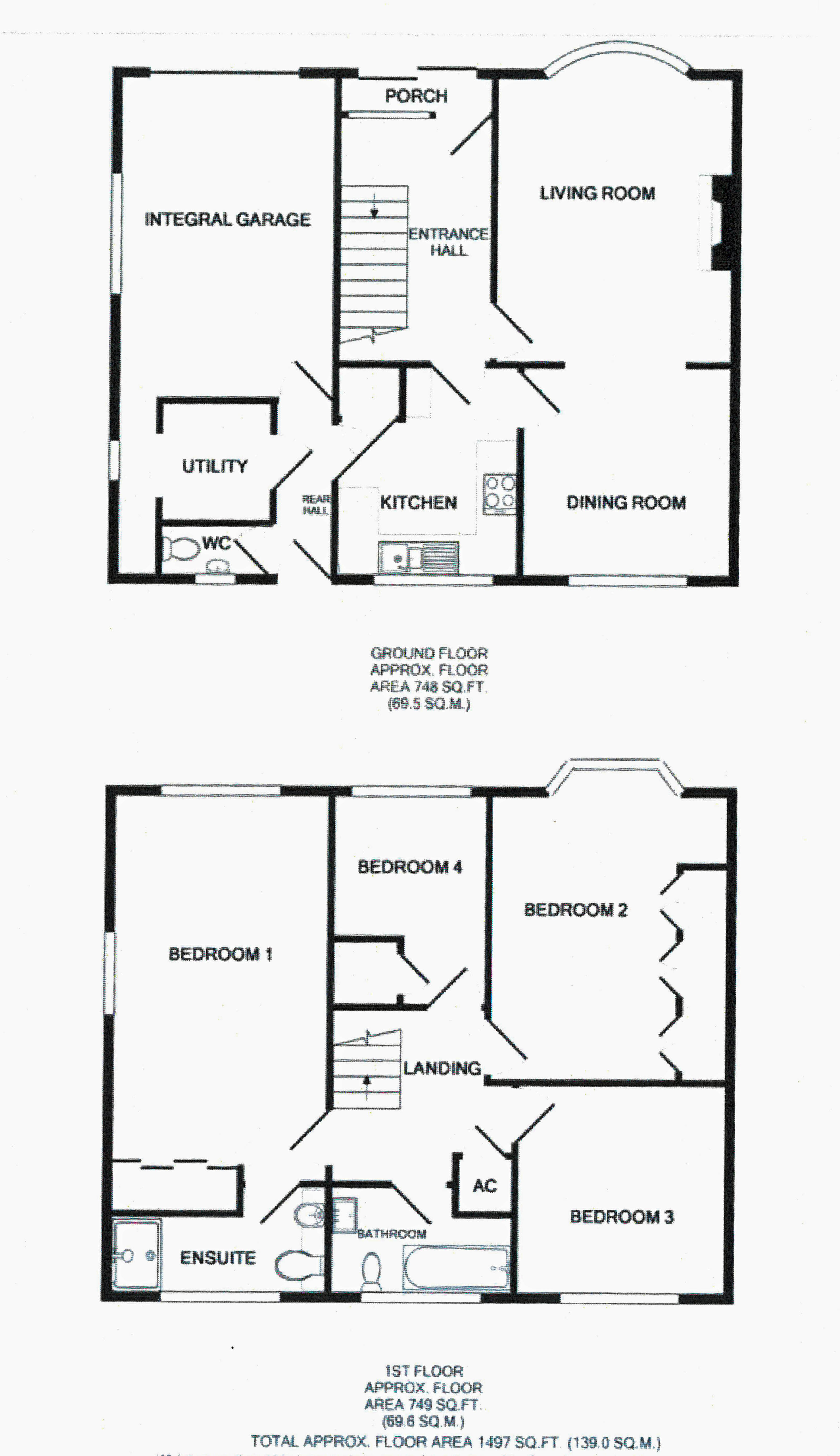Floorplan for Grosvenor Road, Llandrindod Wells, Powys