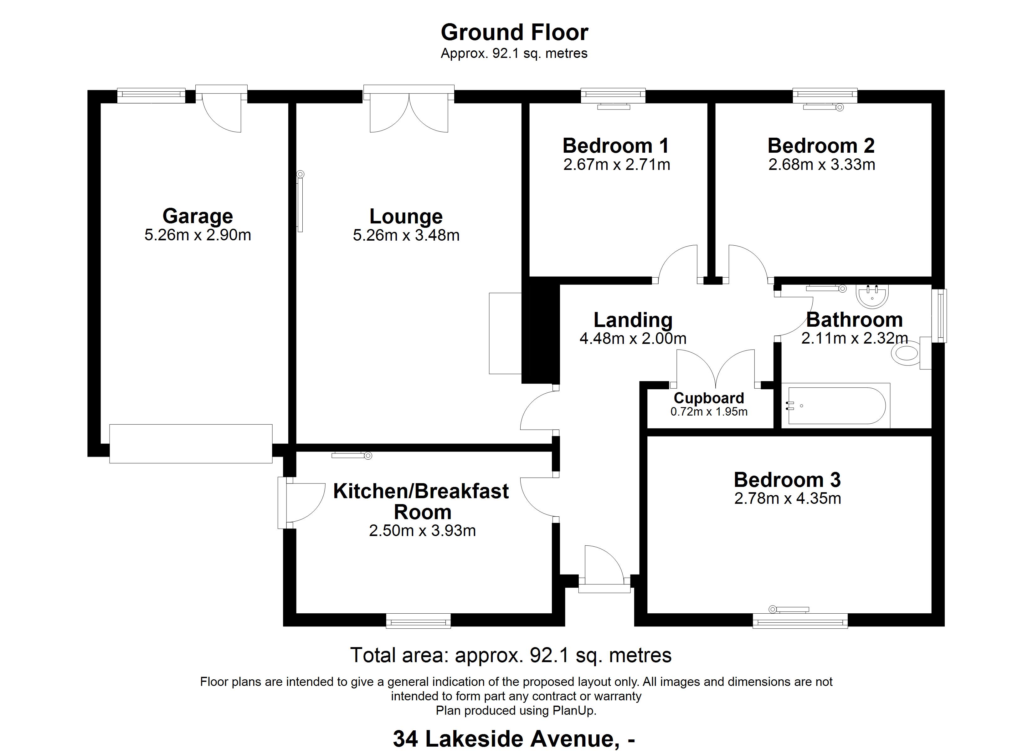 Floorplan for Llandrindod Wells, Powys