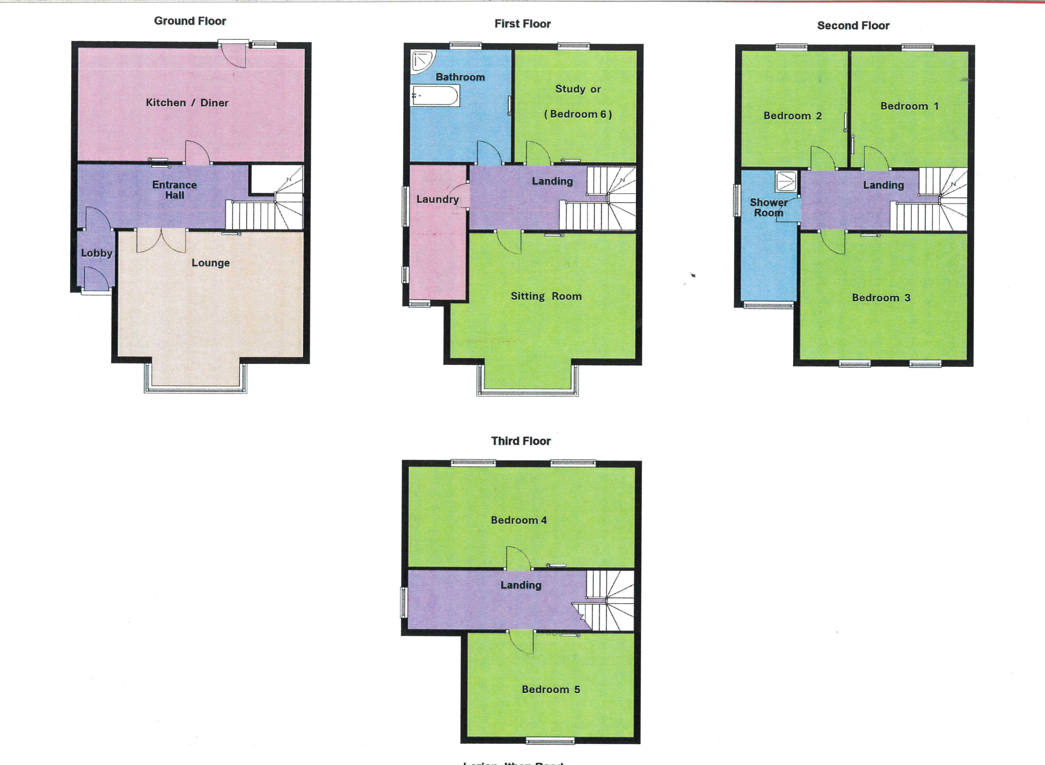 Floorplan for Orchard Garden, Ithon Road, Llandrindod Wells
