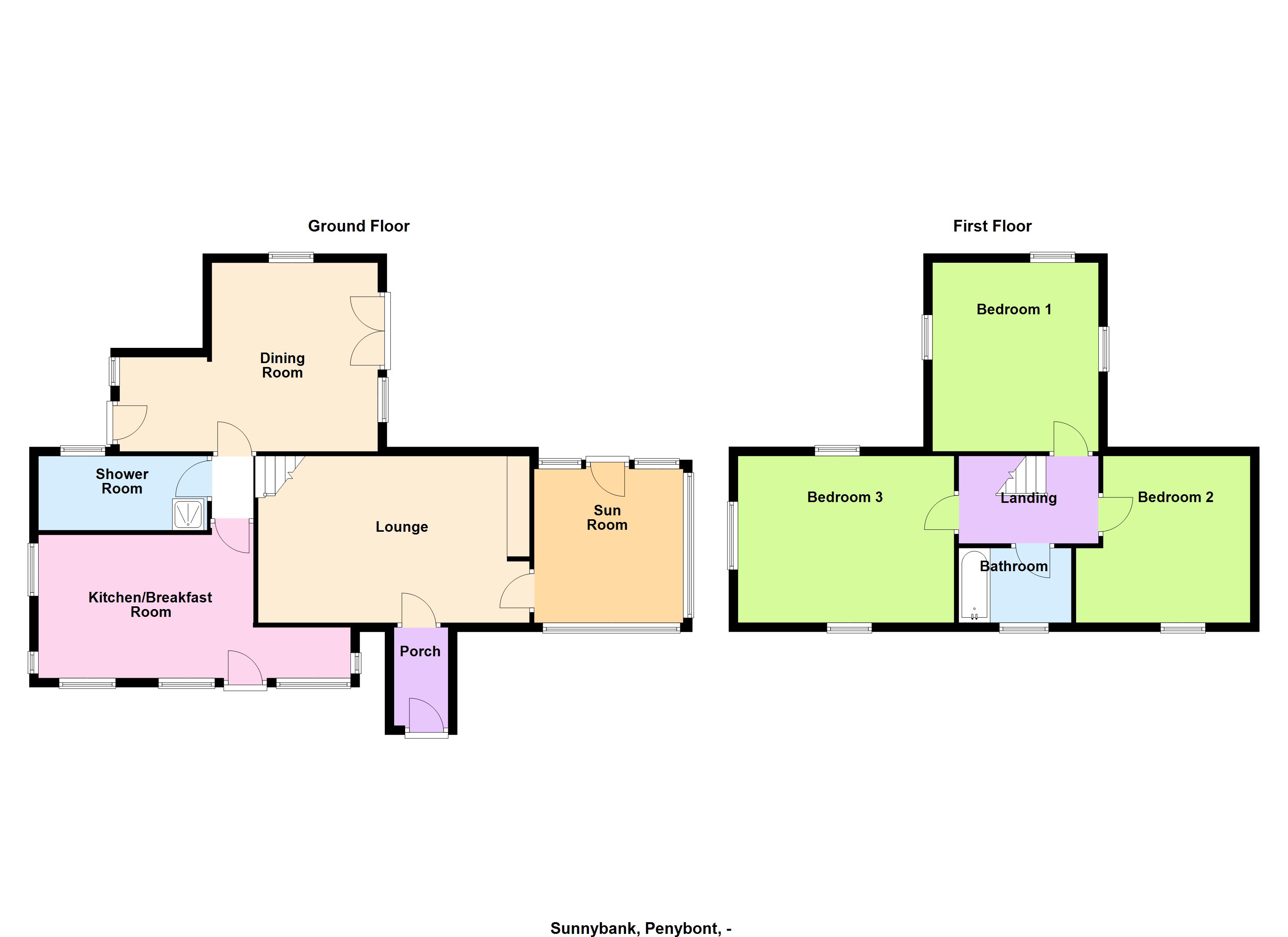 Floorplan for Cefnllys, Penybont, Llandrindod Wells