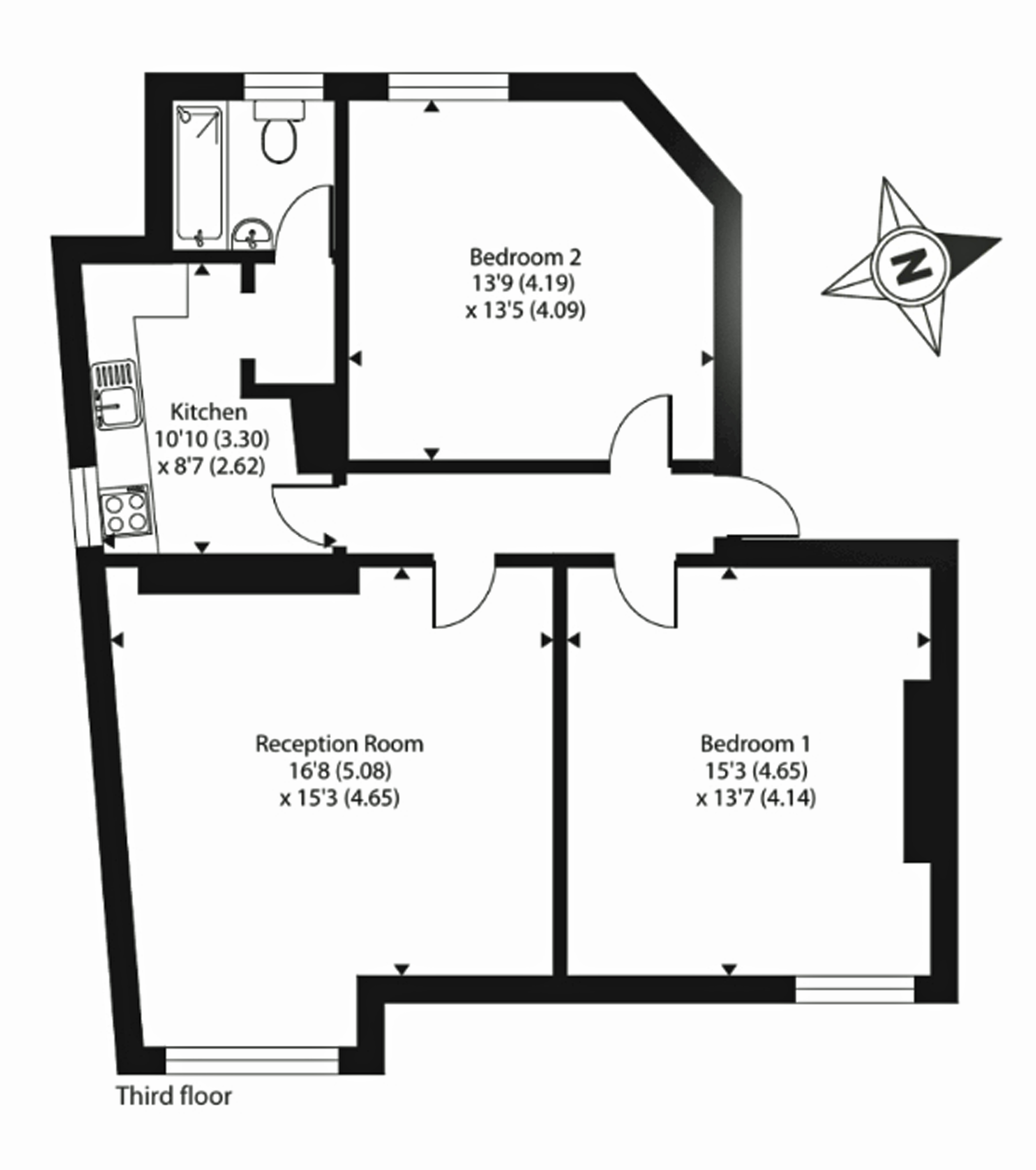 Floorplan for Temple Street, Llandrindod Wells