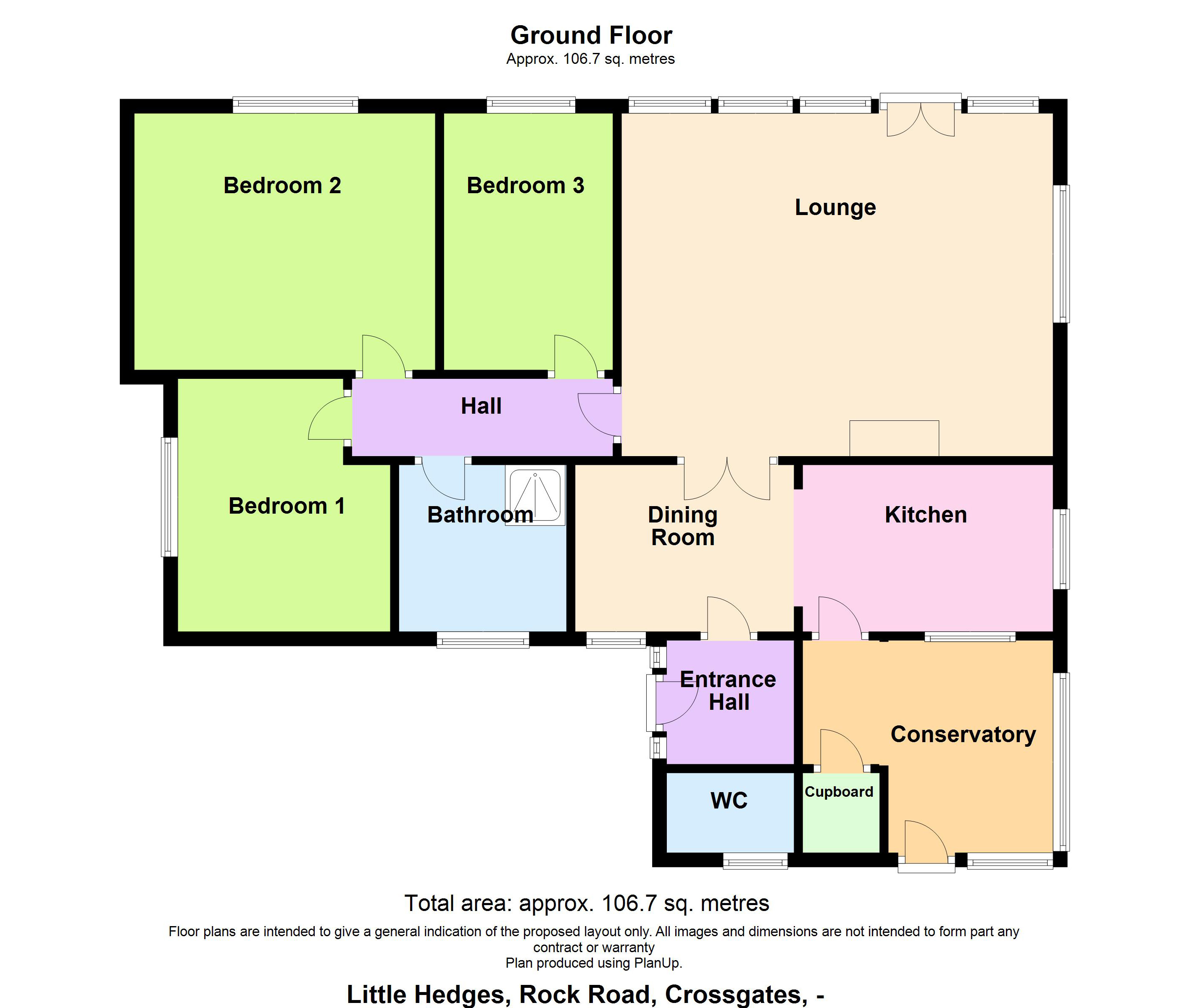Floorplan for Rock Road, Crossgates, Llandrindod Wells