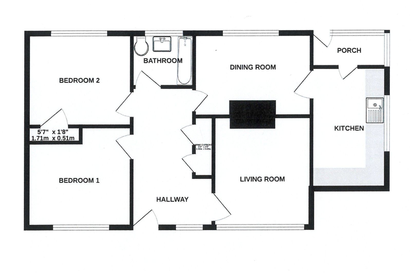 Floorplan for Llandrindod Wells, Powys