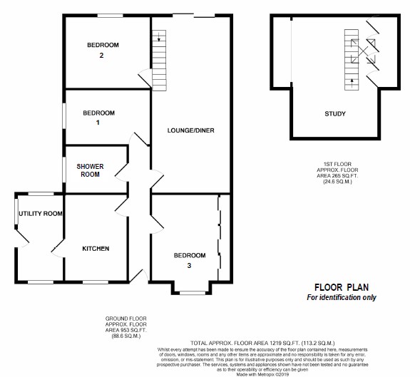 Floorplan for Almond Avenue, Llandrindod Wells, Powys