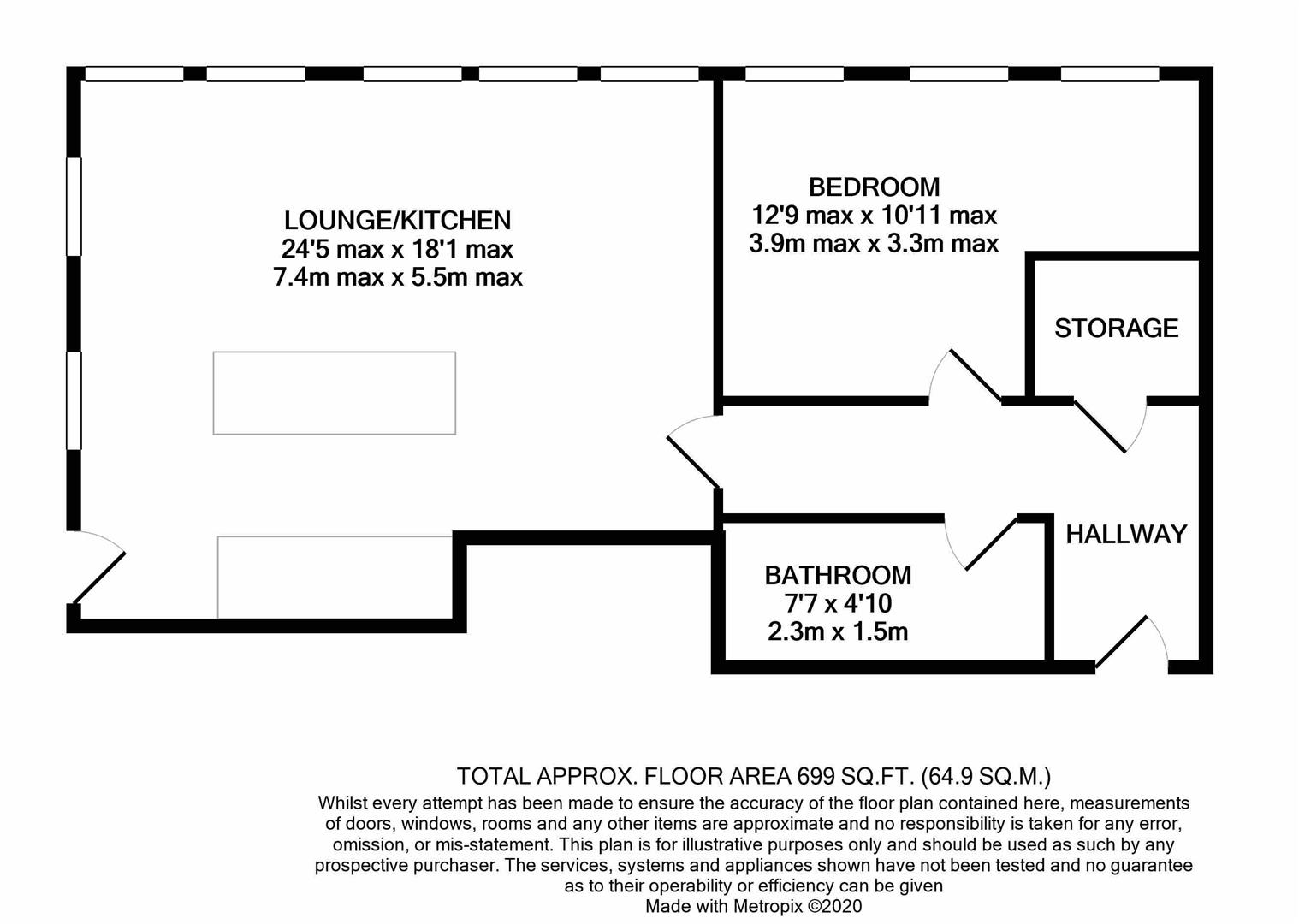 Floorplan for Albert Warehouse, Gloucester Docks