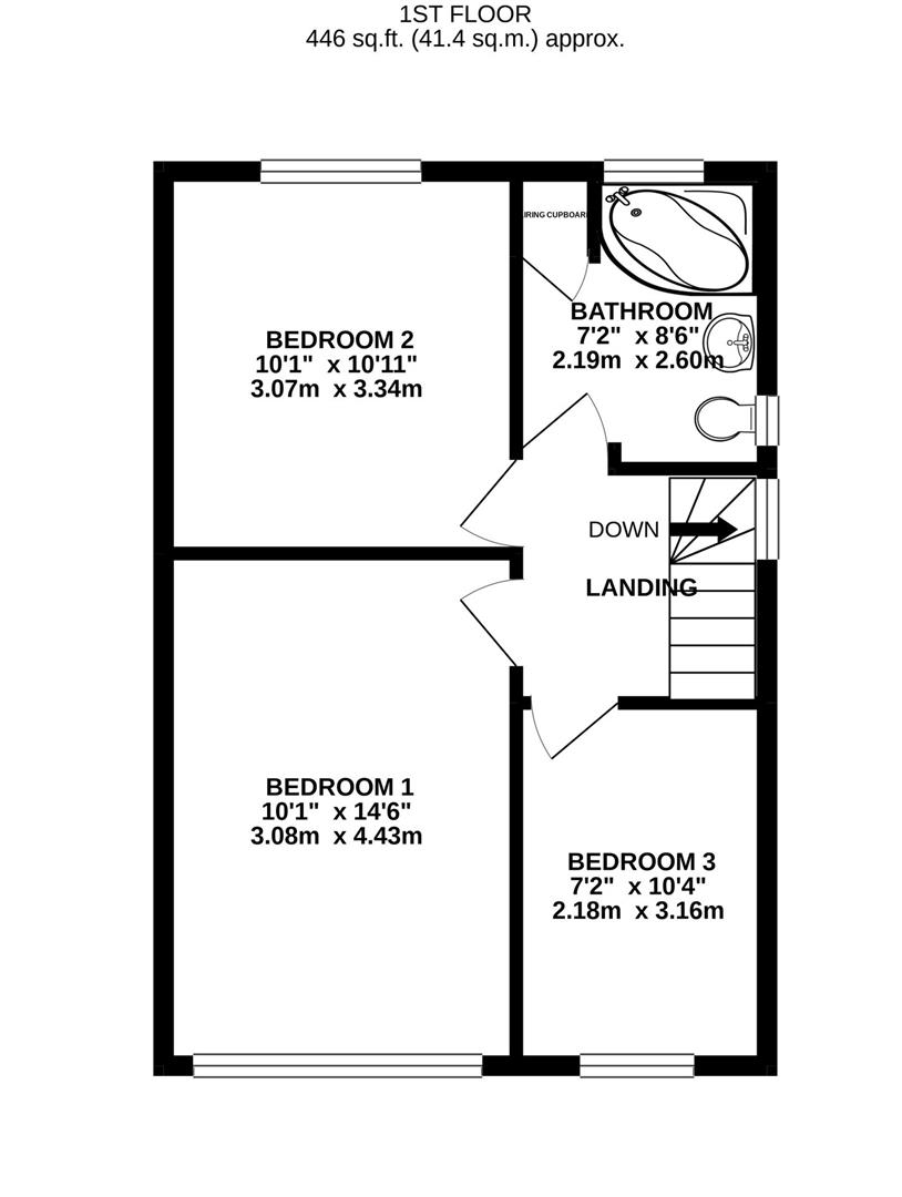 Floorplan for Lincoln Avenue, Warden Hill, Cheltenham
