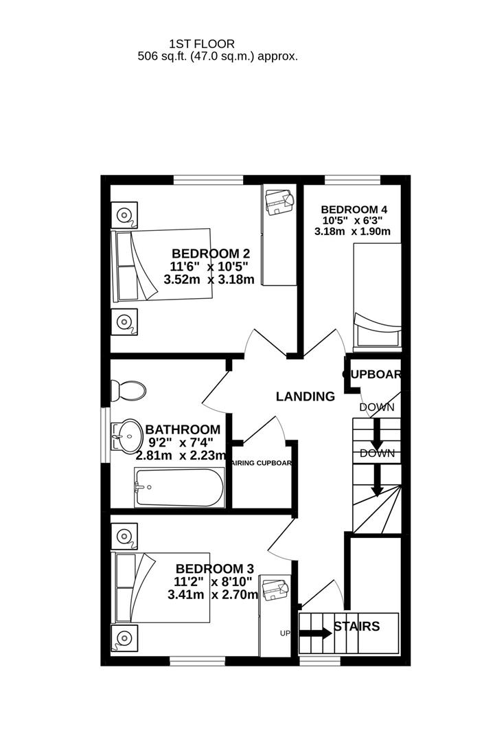 Floorplan for Redwing Gate, Cam, Dursley
