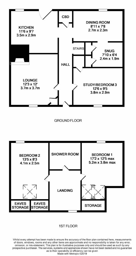 Floorplan for Culver Street, Newent