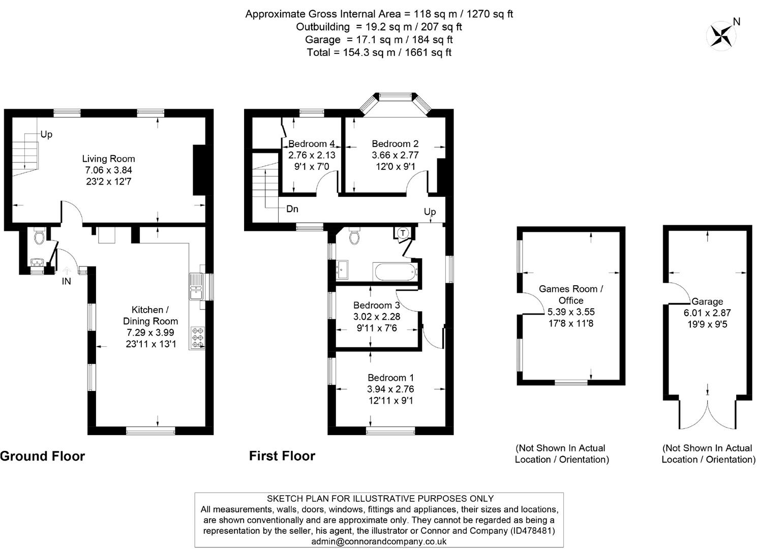 Floorplan for Framilode, Gloucester