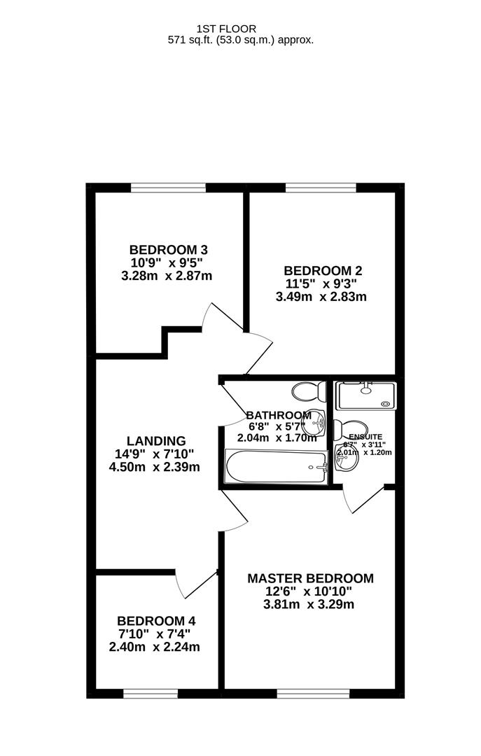Floorplan for Brunel Road, Cam