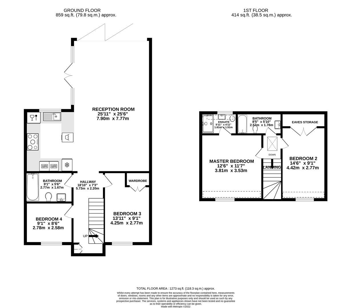 Floorplan for The Quarry, Cam, Dursley