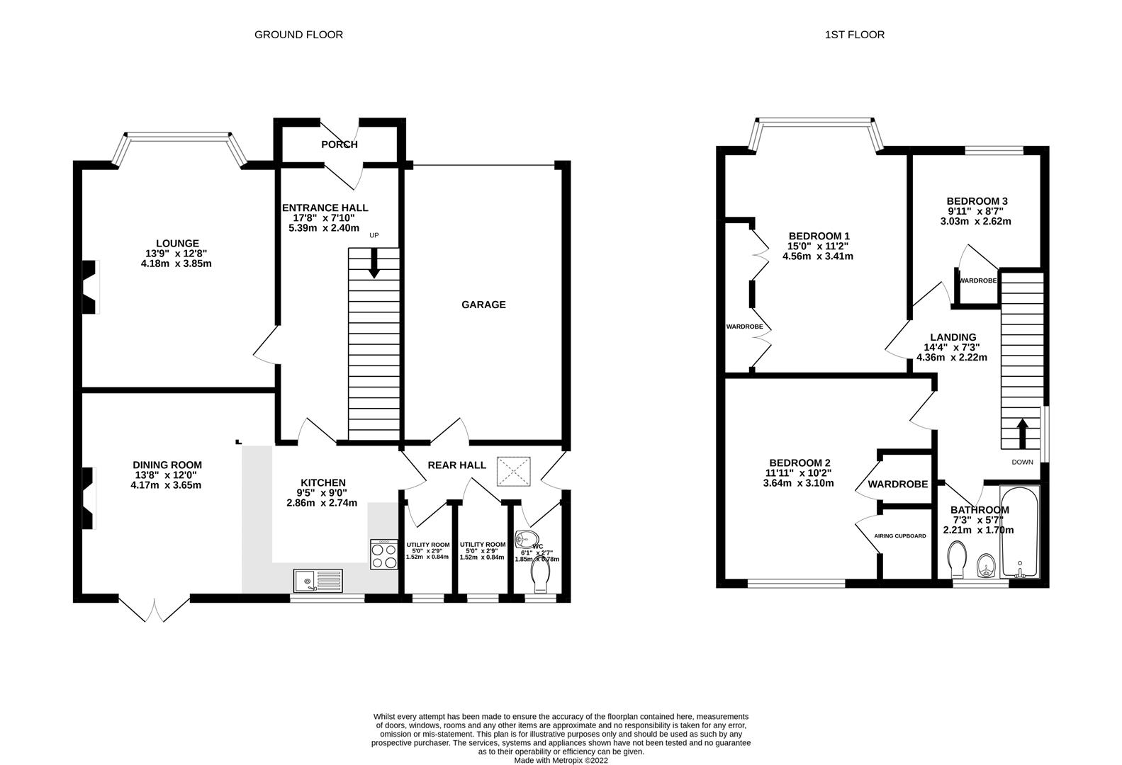 Floorplan for The Crescent, Tilsdown, Dursley
