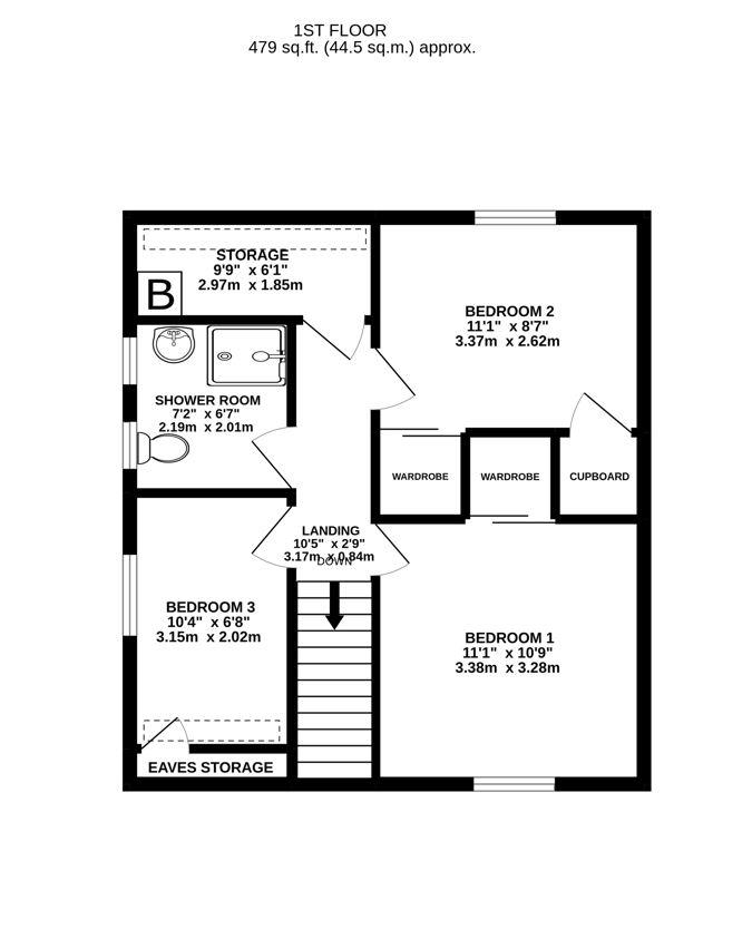 Floorplan for Narles Road, Cambridge, Gloucester
