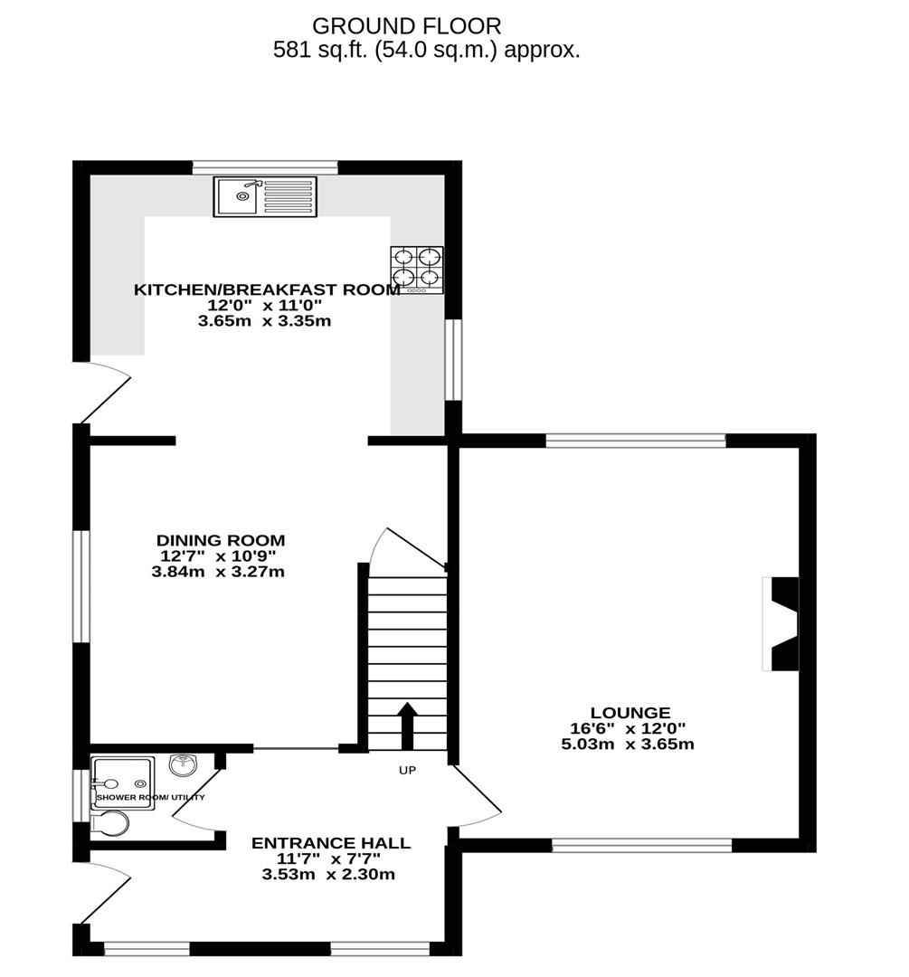 Floorplan for North Road West, The Reddings, Cheltenham