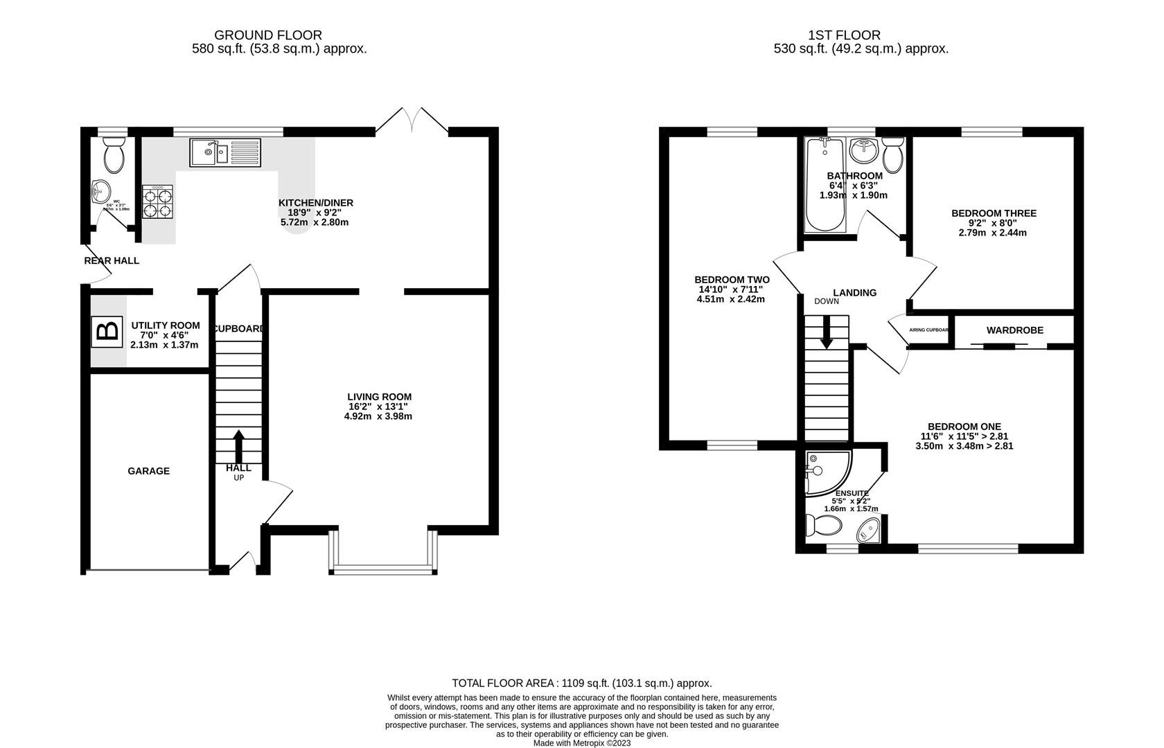 Floorplan for Spinney Road, Barnwood