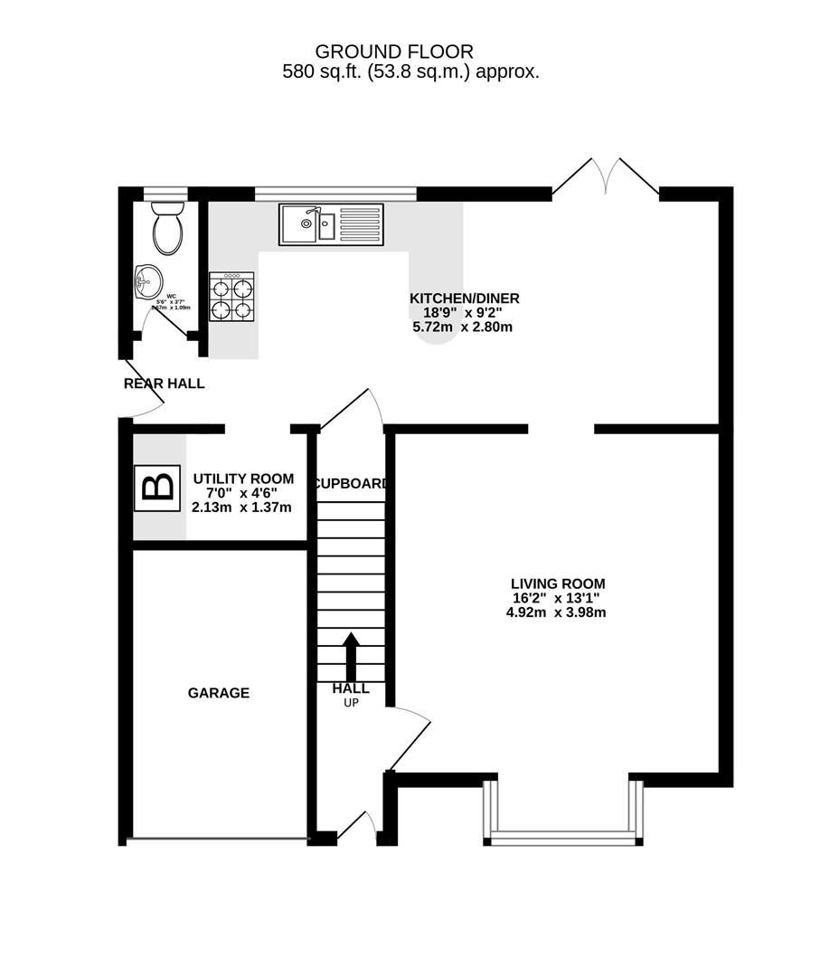 Floorplan for Spinney Road, Barnwood