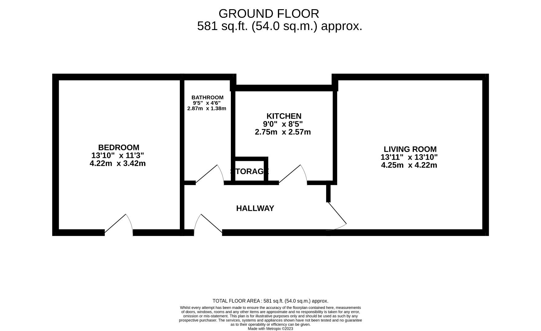 Floorplan for Hucclecote Road, Gloucester