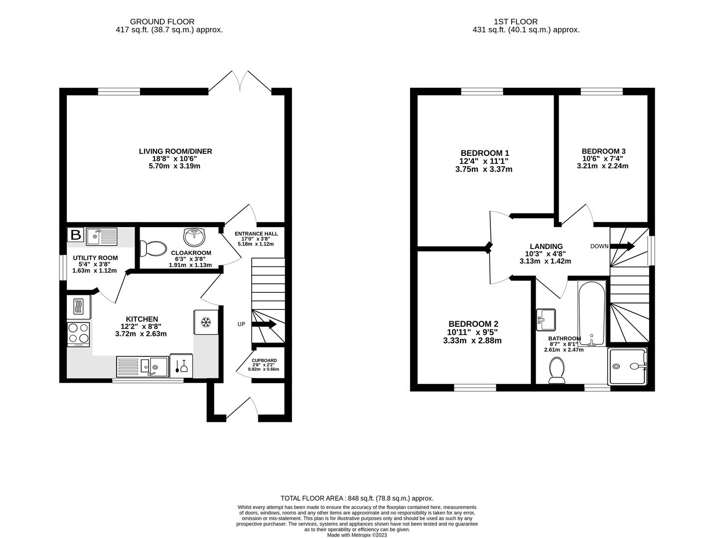 Floorplan for Cam Pitch, Cam, Dursley