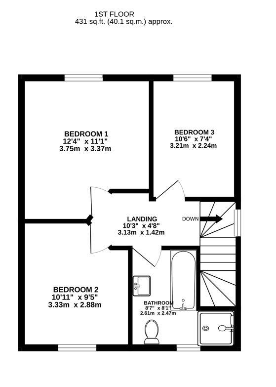 Floorplan for Cam Pitch, Cam, Dursley