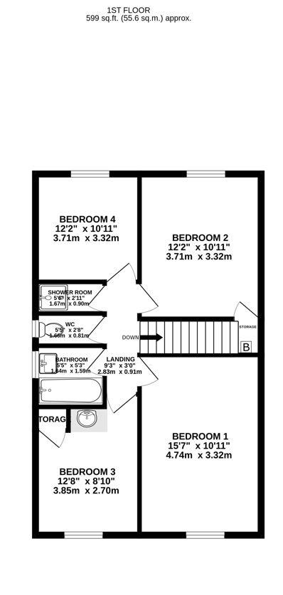 Floorplan for Canberra, Stonehouse