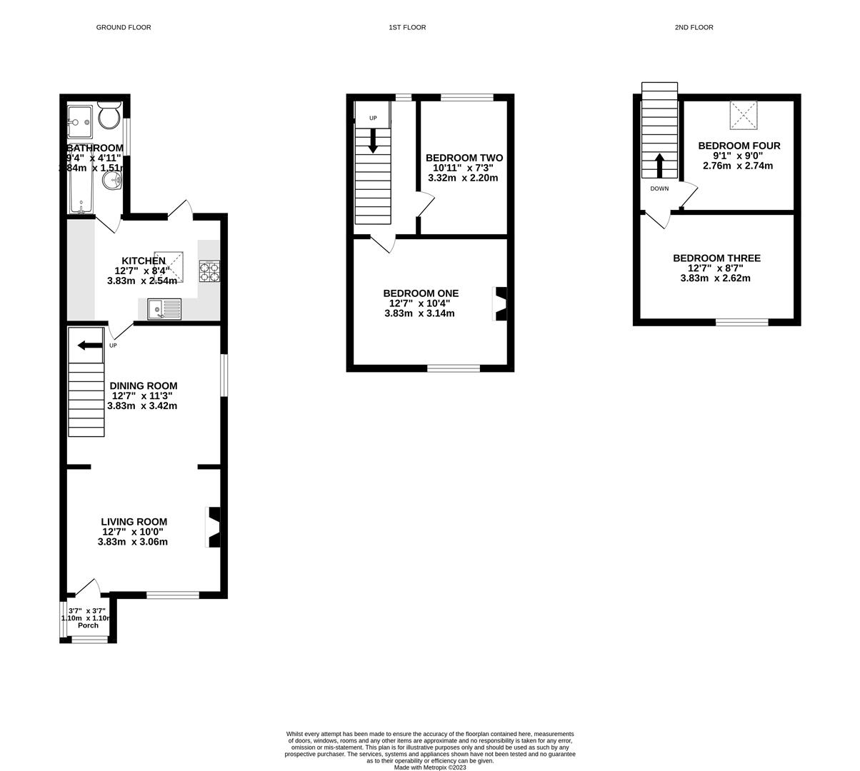 Floorplan for Avenue Terrace, Stonehouse
