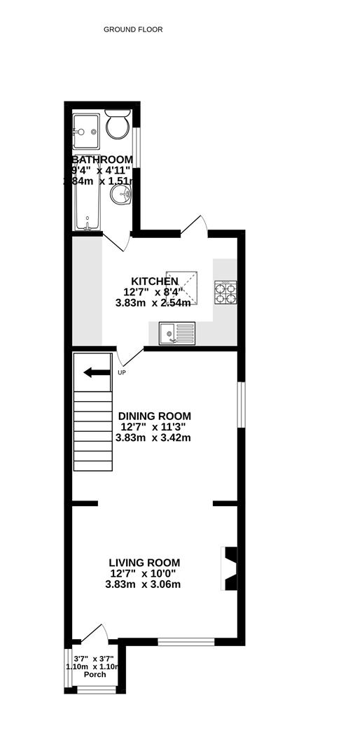 Floorplan for Avenue Terrace, Stonehouse
