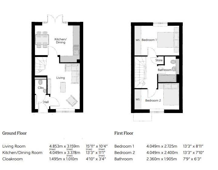Floorplan for Milliner Crescent, Churchdown