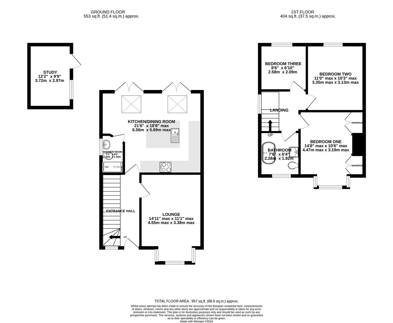 Floorplan for Oxstalls Lane, Longlevens, Gloucester