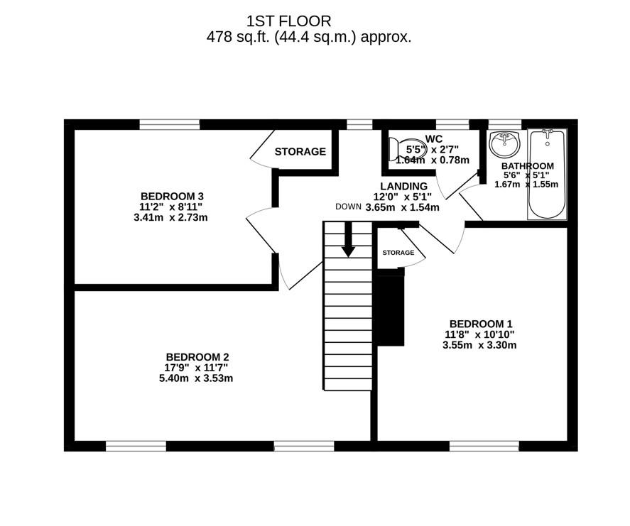 Floorplan for Park Road, Stonehouse