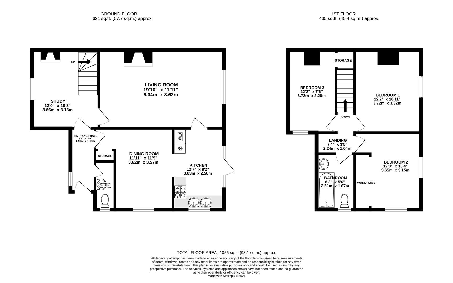 Floorplan for Middle Street, Eastington, Stonehouse