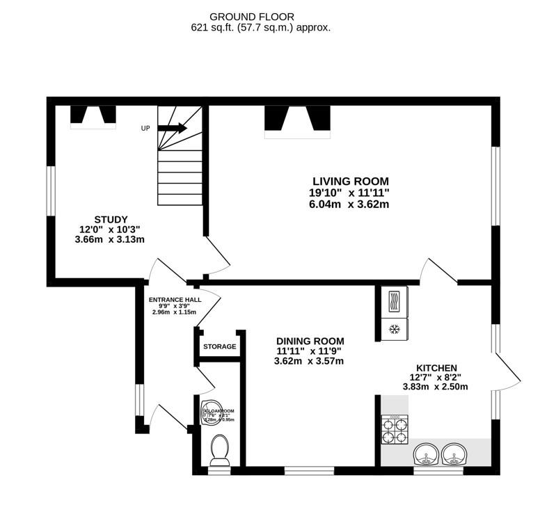 Floorplan for Middle Street, Eastington, Stonehouse