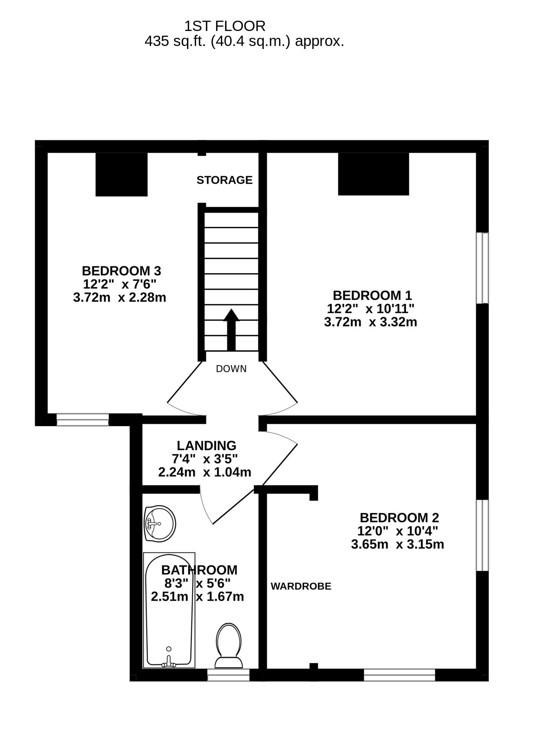 Floorplan for Middle Street, Eastington, Stonehouse