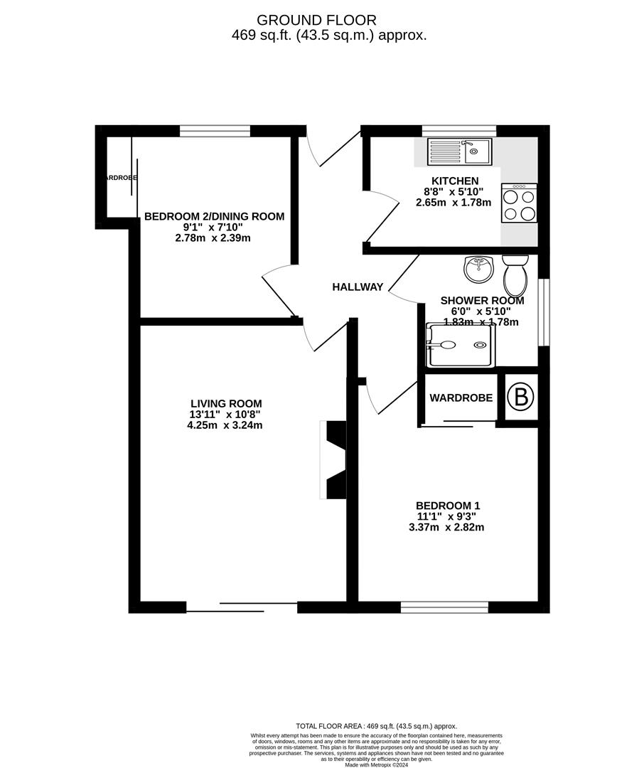 Floorplan for Hucclecote Mews, 78 Hucclecote Road