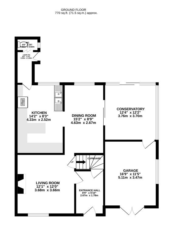 Floorplan for Gloucester Road, Stonehouse