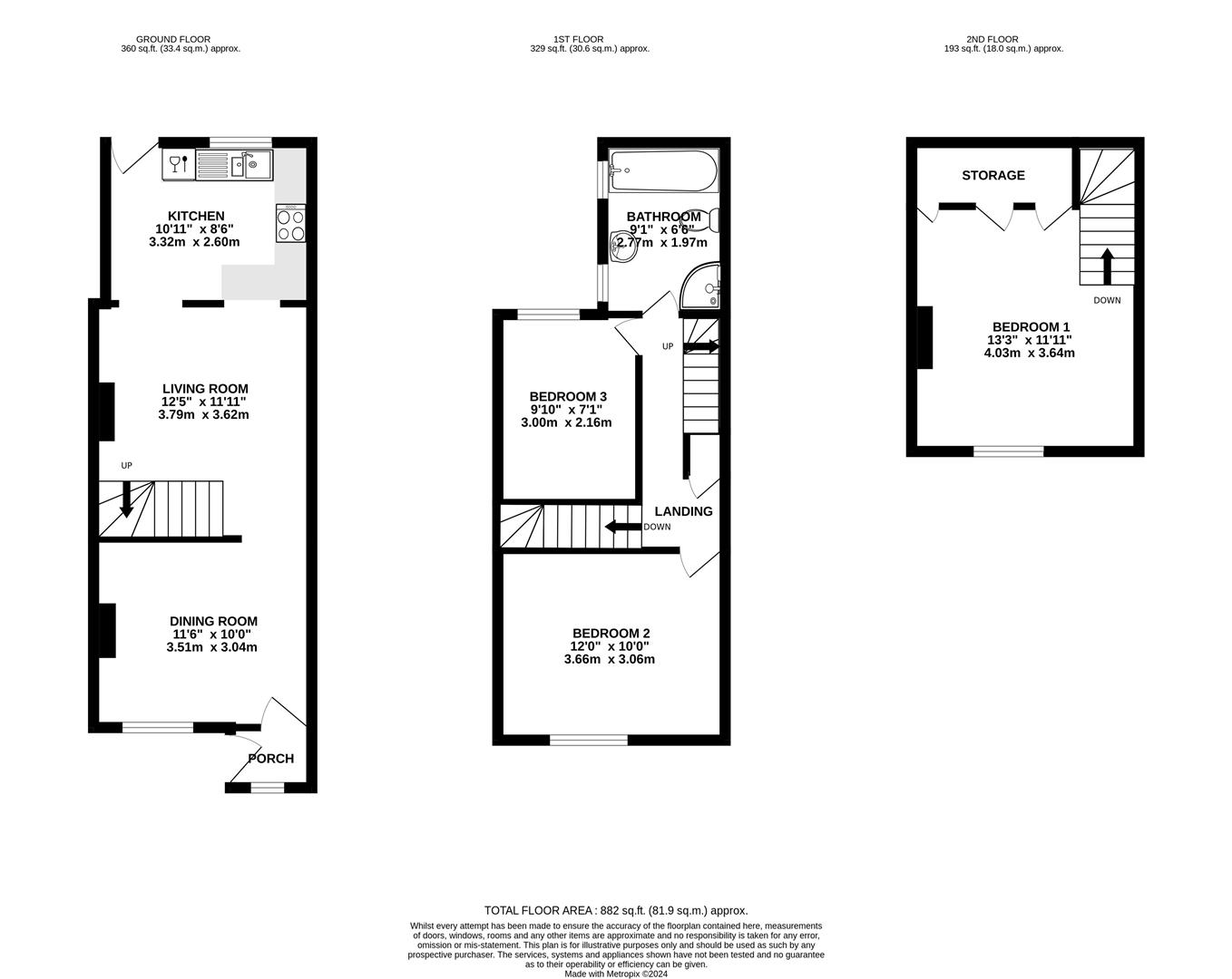 Floorplan for Aldergate Terrace, Stonehouse