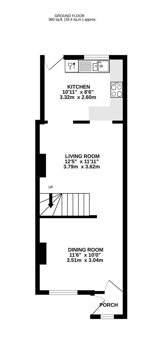 Floorplan for Aldergate Terrace, Stonehouse