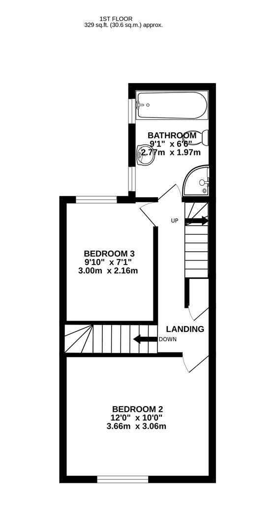 Floorplan for Aldergate Terrace, Stonehouse