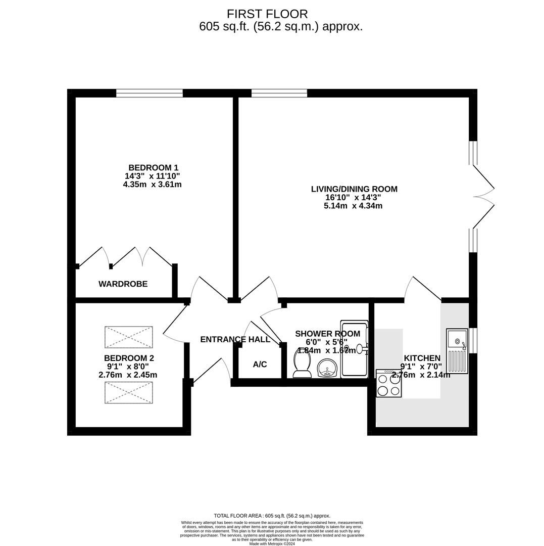Floorplan for Glebe Farm Court, Up Hatherley, Cheltenham