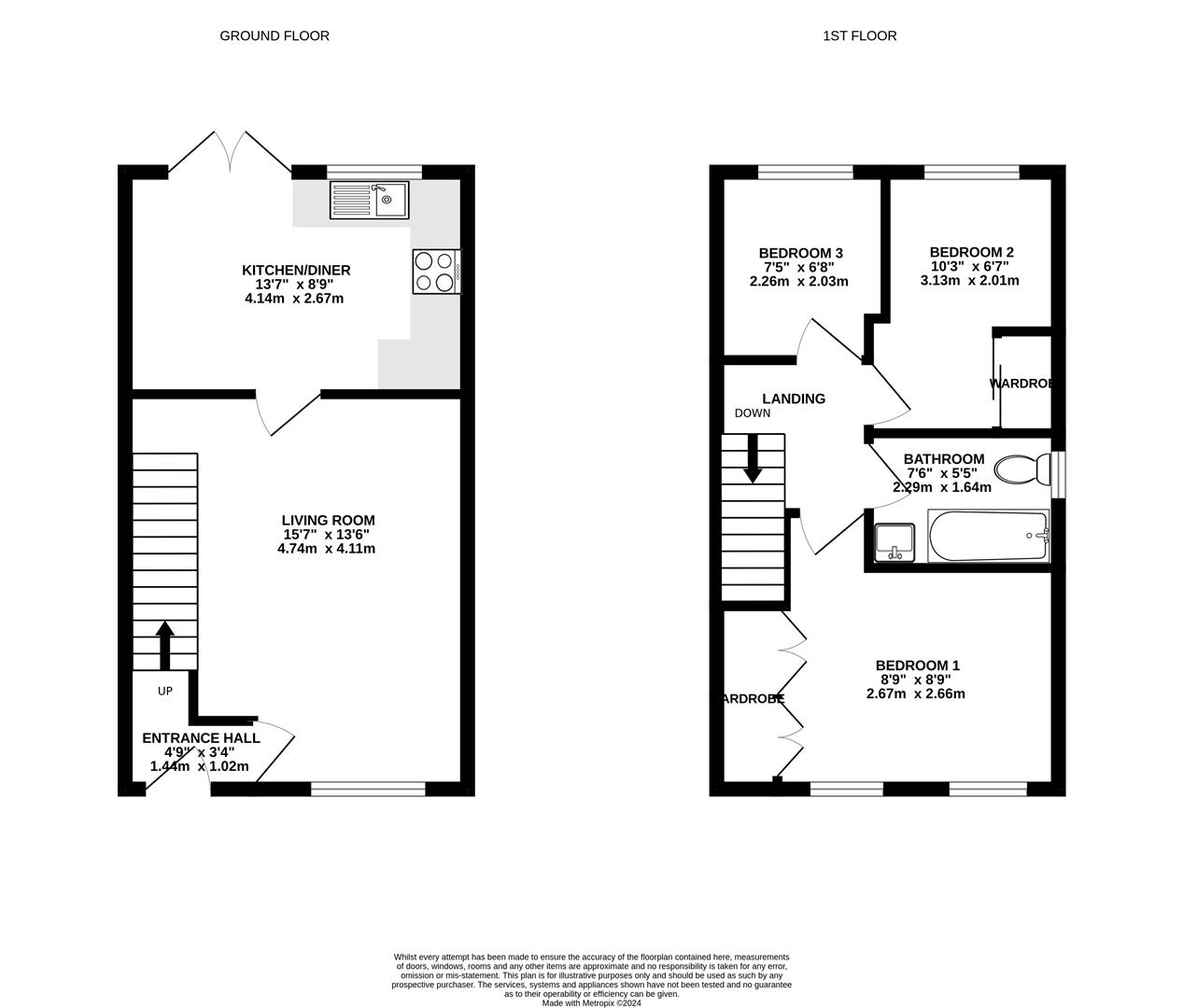 Floorplan for St. Vincent Way, Churchdown, Gloucester