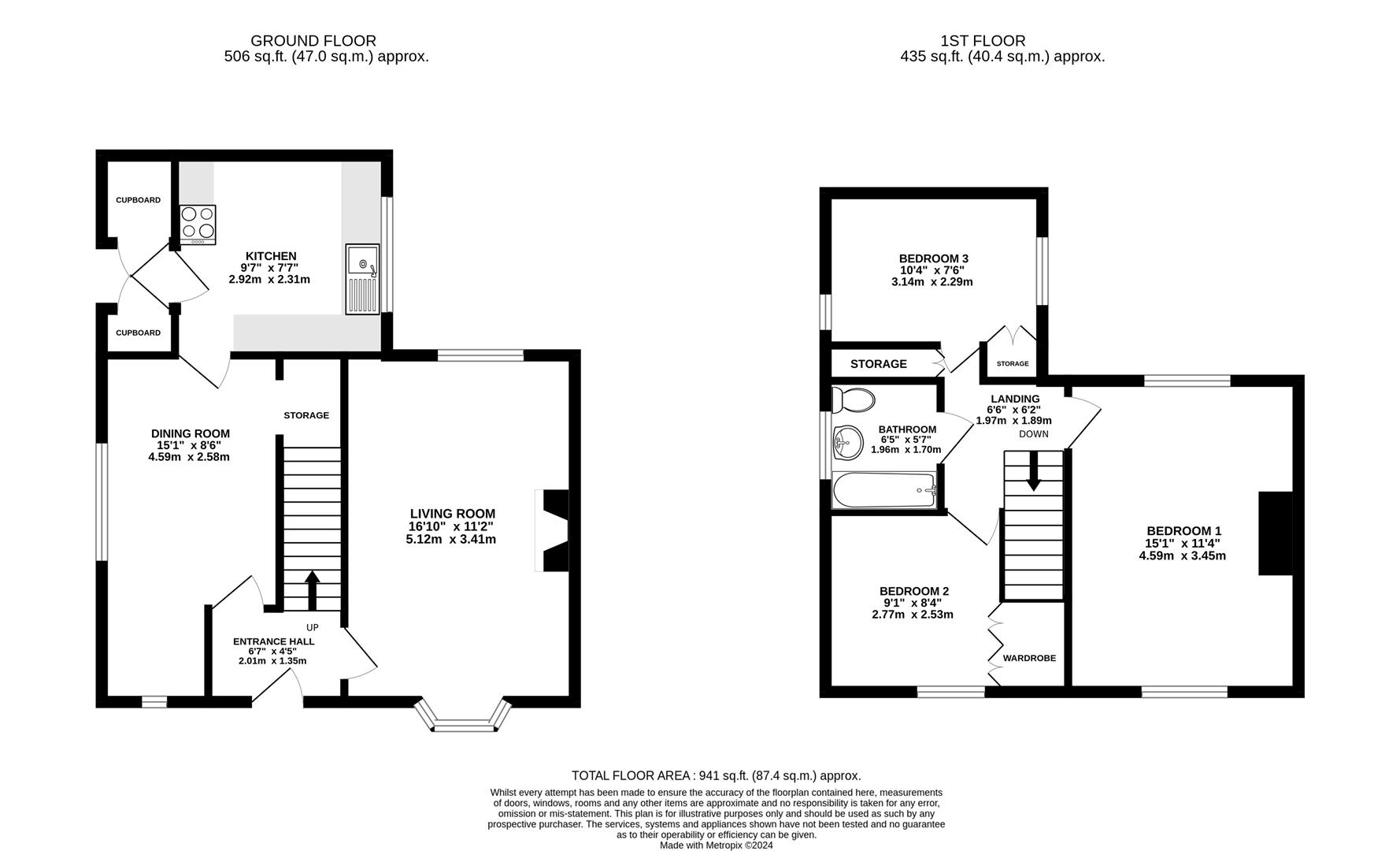 Floorplan for Rosebery Park, Dursley