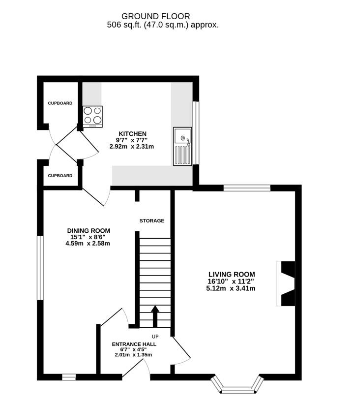 Floorplan for Rosebery Park, Dursley