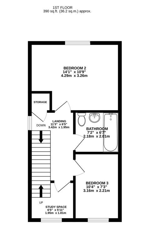 Floorplan for Great Oldbury Drive, Great Oldbury, Stonehouse